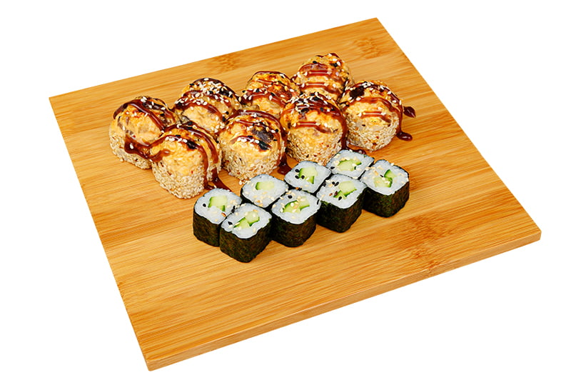 картинка Смак гриль + Хосомаки с огурцом от магазина Sushi-Love